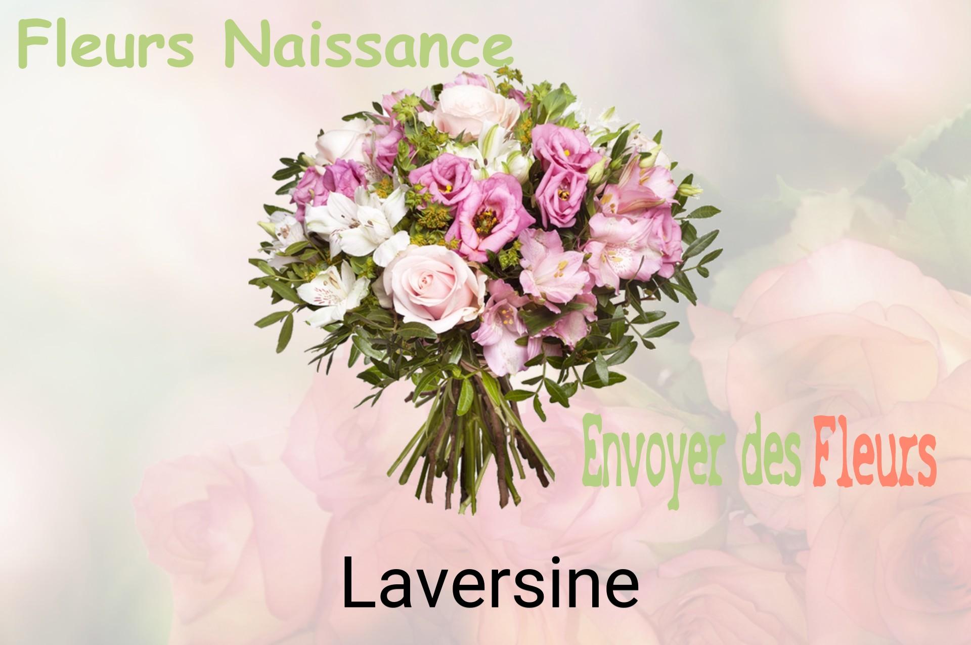 Bouquet de fleurs de naissance livré à Laversine